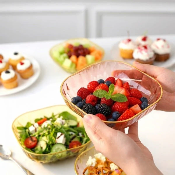Crystal Acrylic Dining Plate