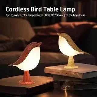 Cute Wooden Bird Touch Lamp - Image 3