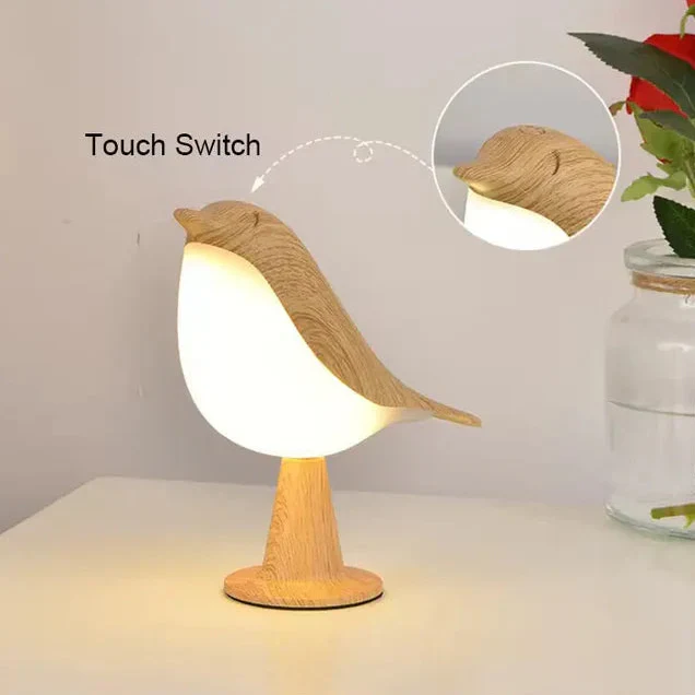 Cute Wooden Bird Touch Lamp - Image 4