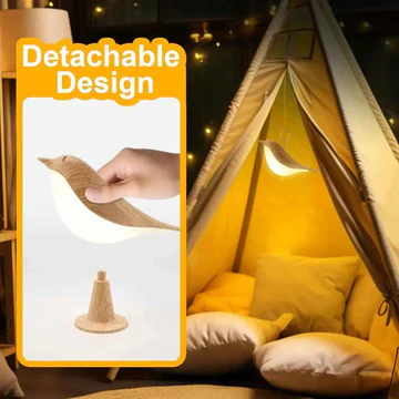 Cute Wooden Bird Touch Lamp - Image 5