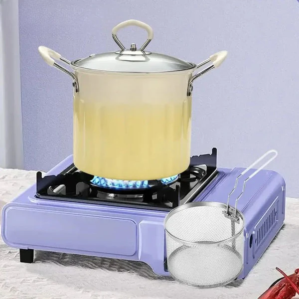 Deep Frying Pot With Strainer 3L - Image 4