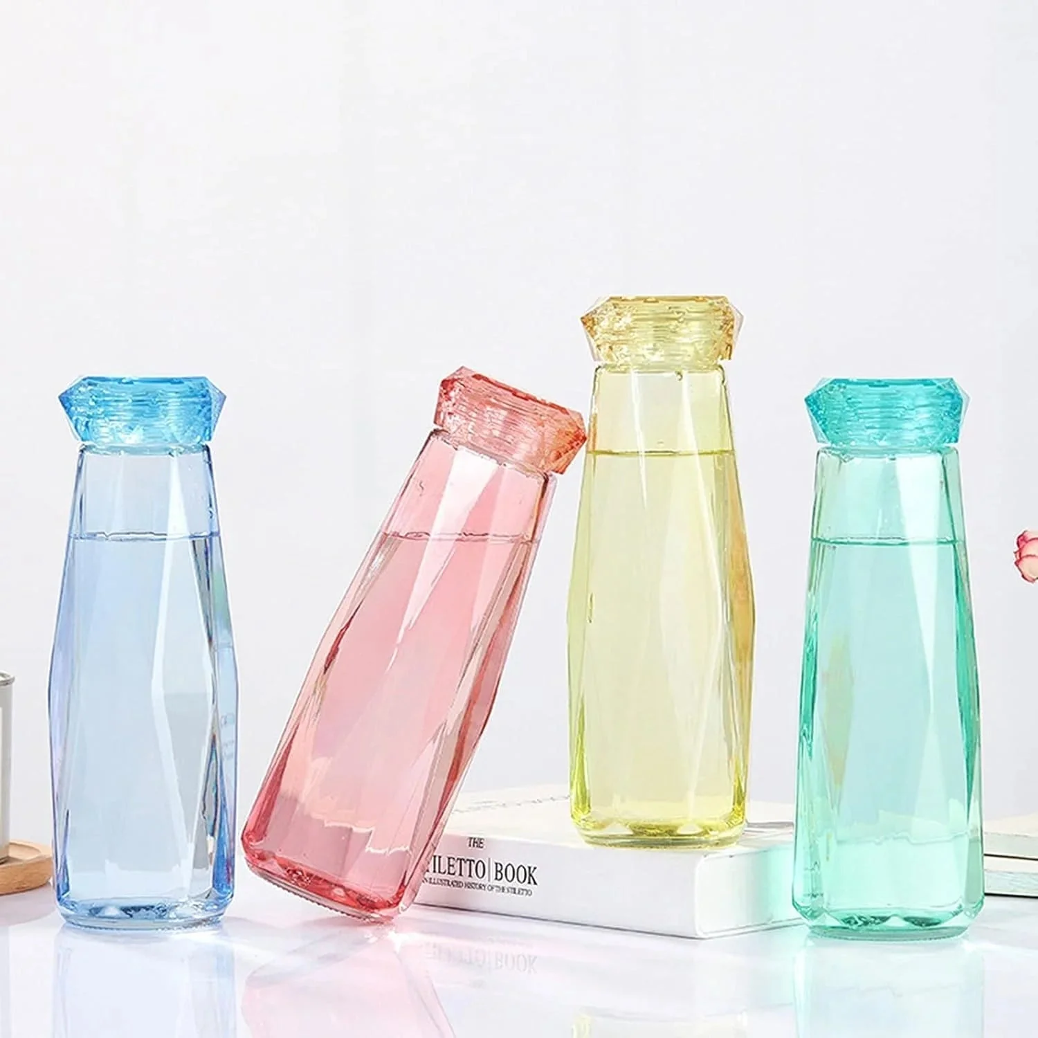 Diamond Glass Water Bottle - Image 4