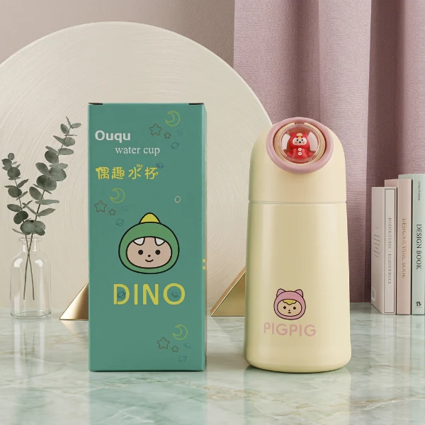 Dino Double Layer Glass Water Cup - Image 4