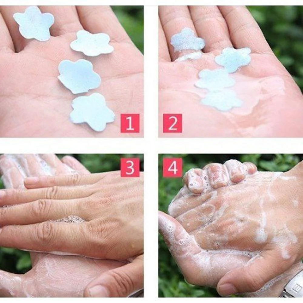 Disposable Flower Paper Soap For Travel Almost 100 - Image 3