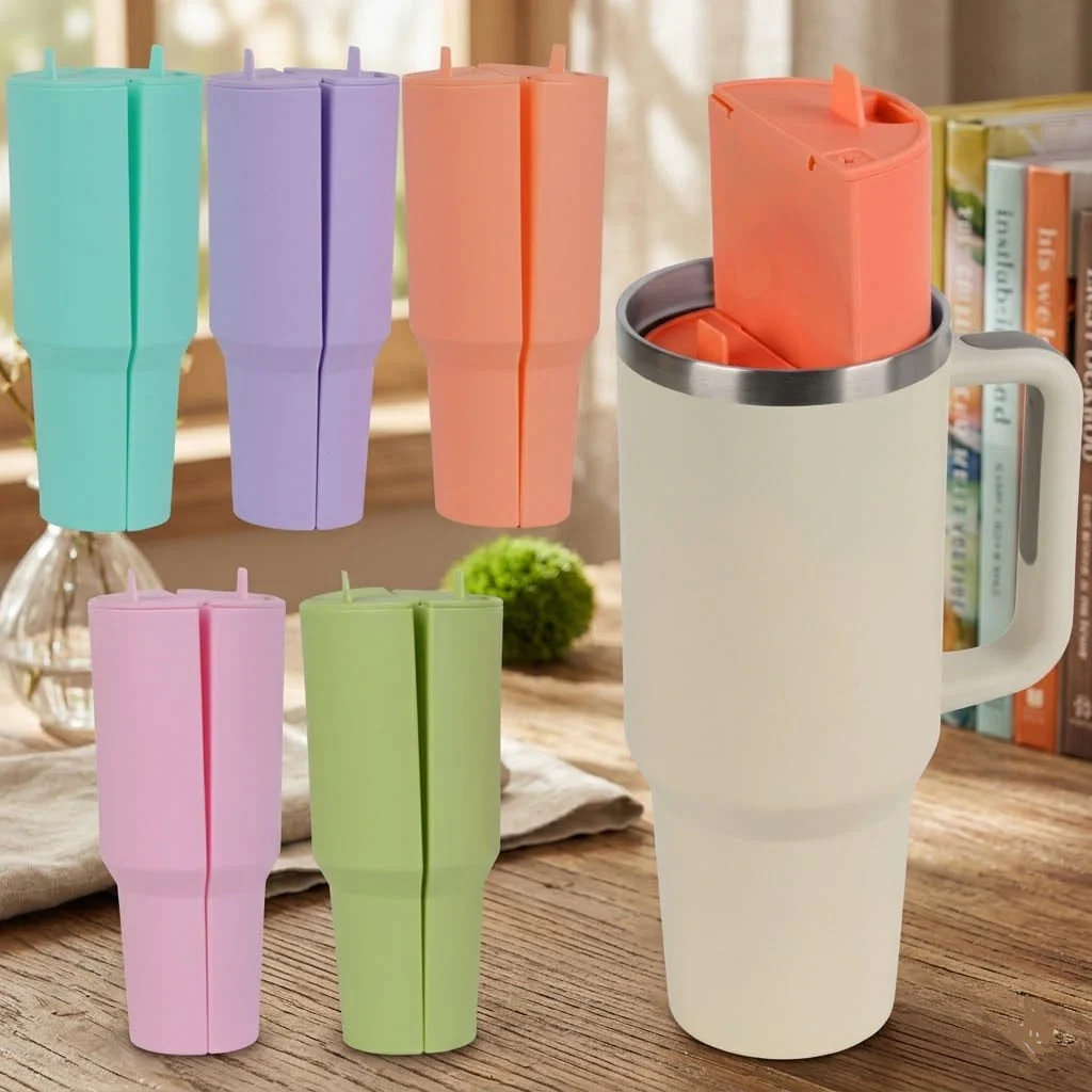 Silicone Dual Drink Tumbler Divider - Image 4