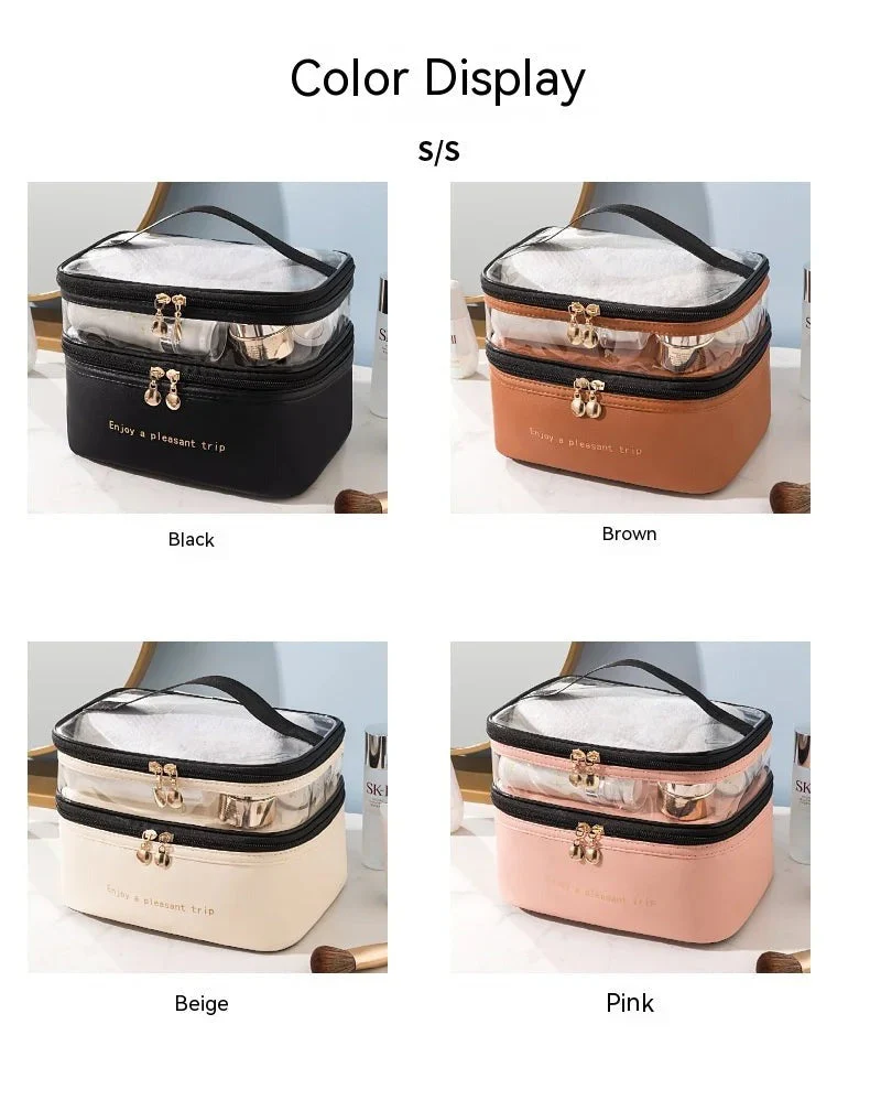Dual-Zip Travel Cosmetic Organizer - Image 6