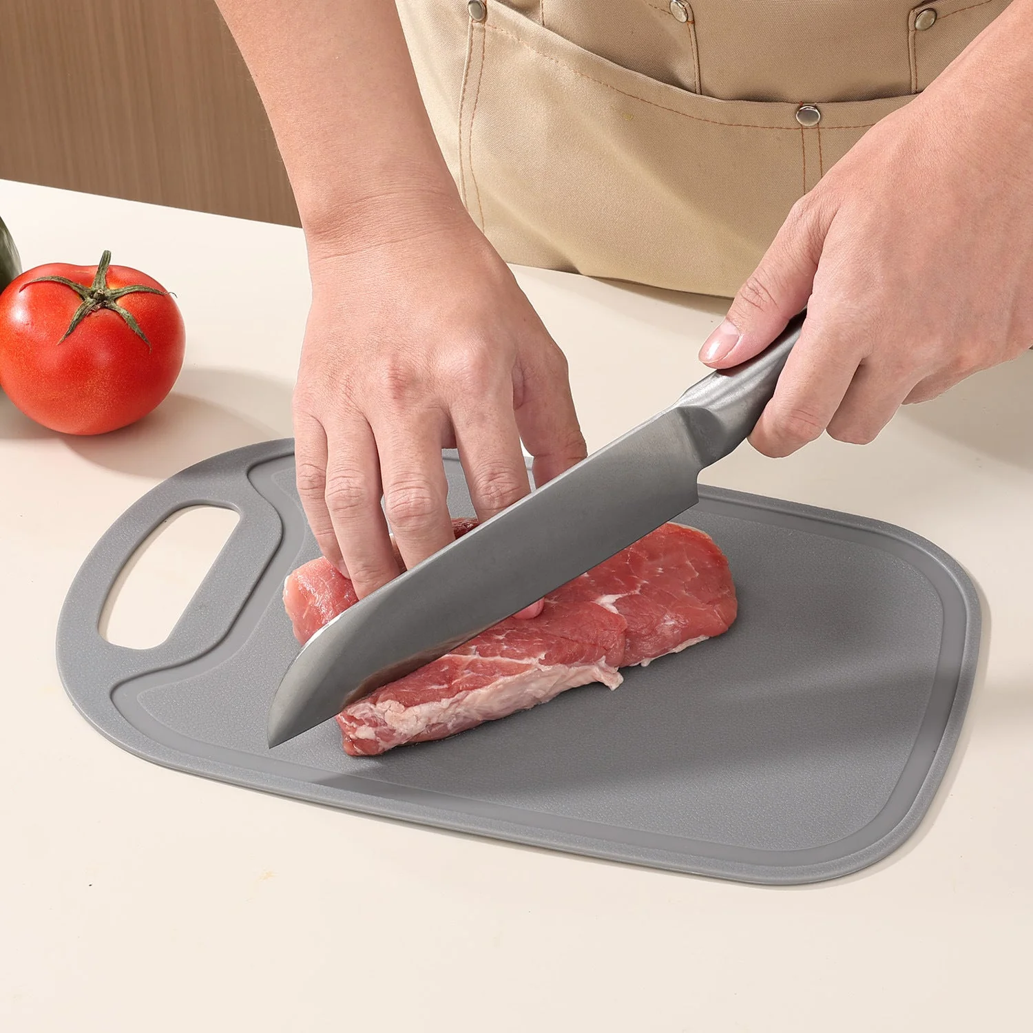Nonslip Plastic Food Cutting Board - Image 2