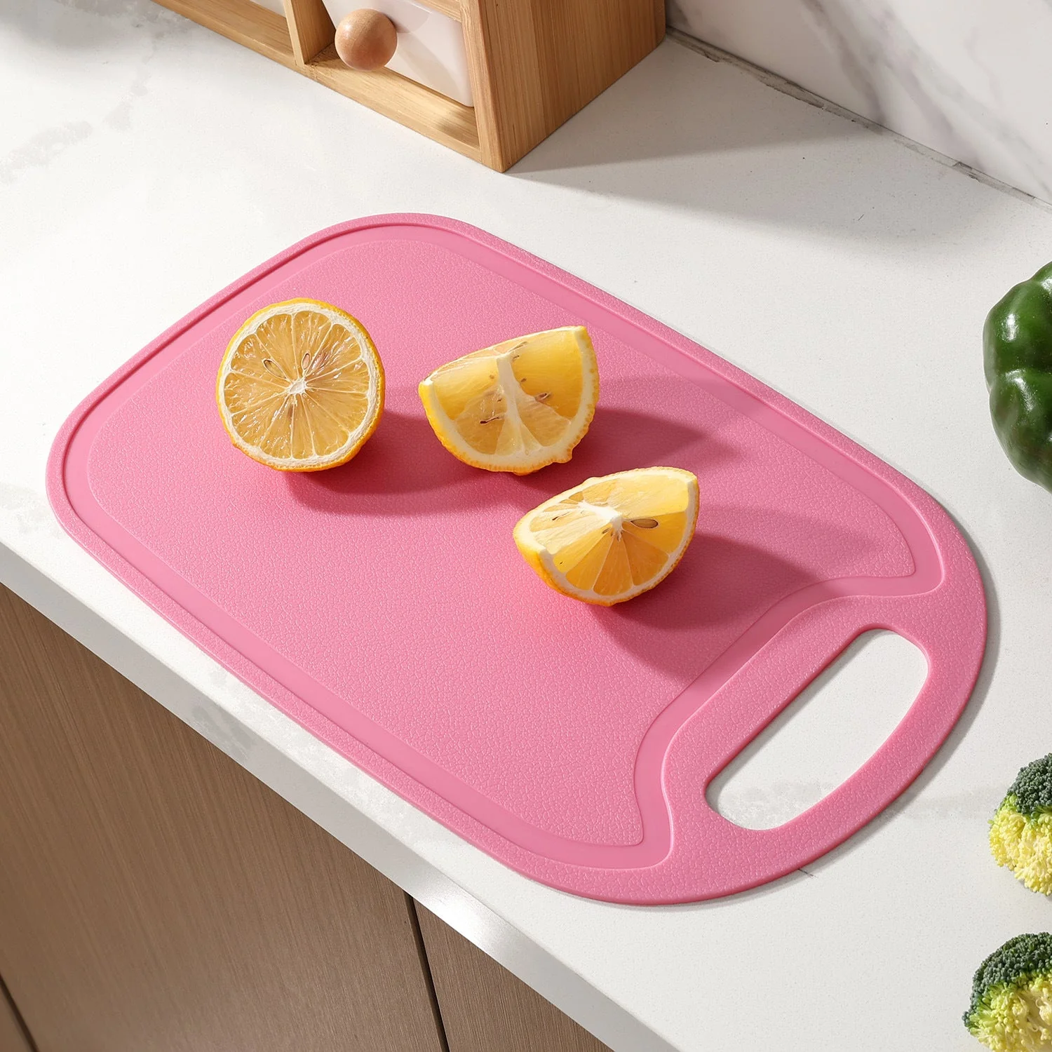 Nonslip Plastic Food Cutting Board - Image 3