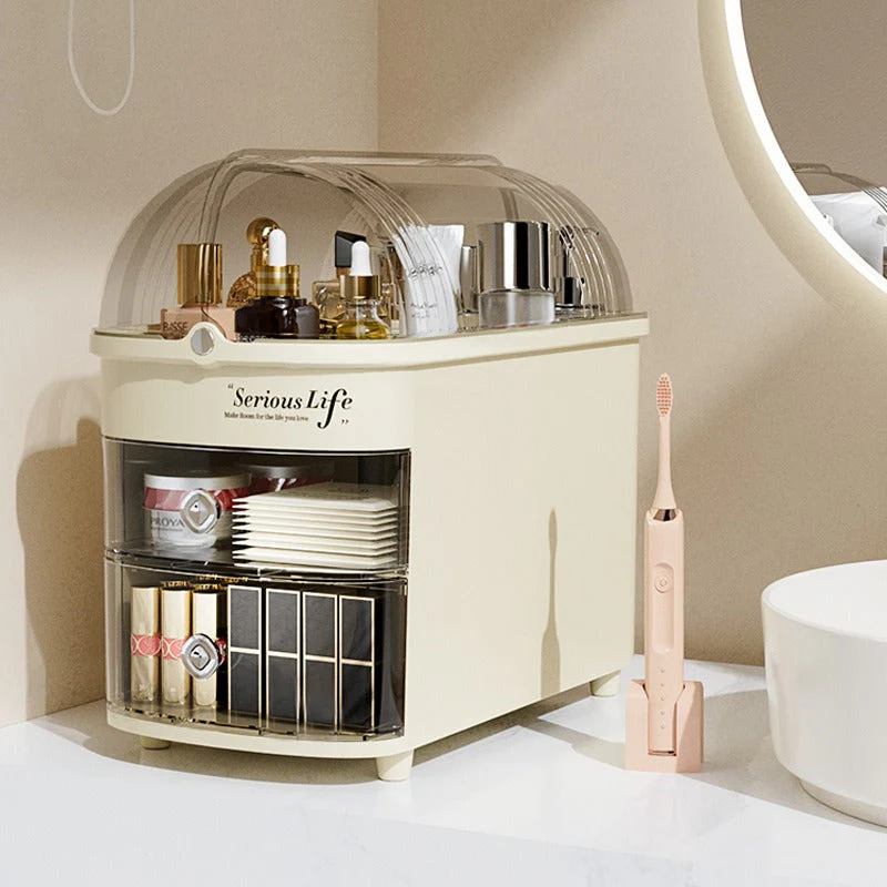Elegant Makeup Organizer with Transparent Cover - Image 5