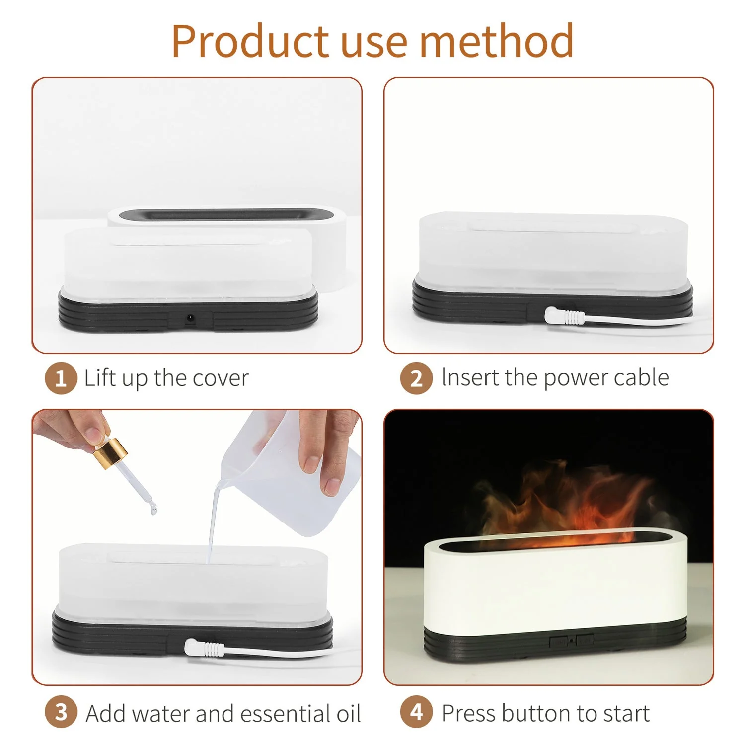 Flame Humidifier Aroma Diffuser - Image 4