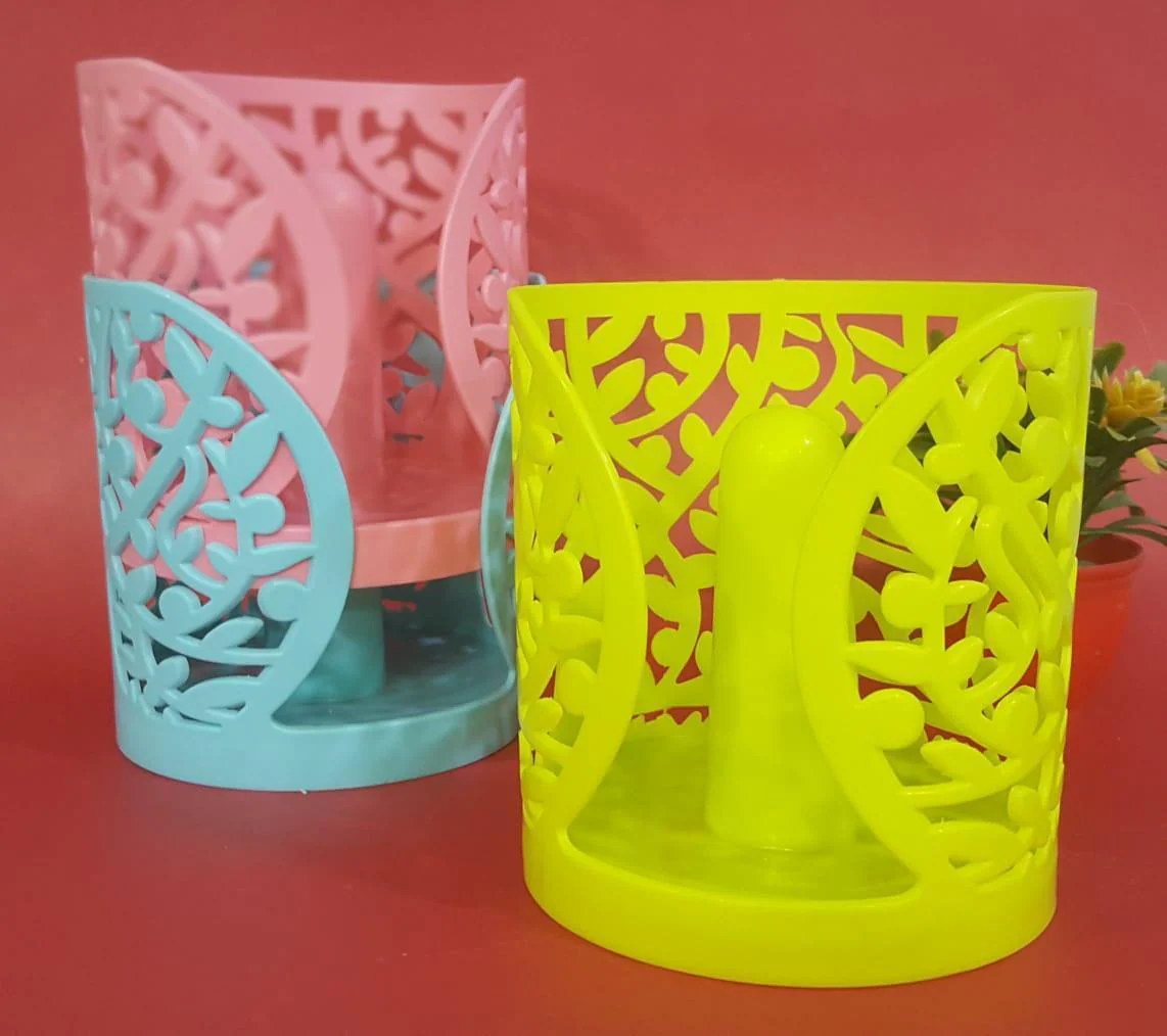 Flower Design Tissue Roll Paper Holder. - Image 3