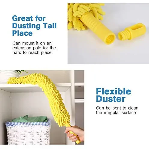 Adjustable & Foldable Microfiber Cleaning Duster for Multipurpose use - Image 4