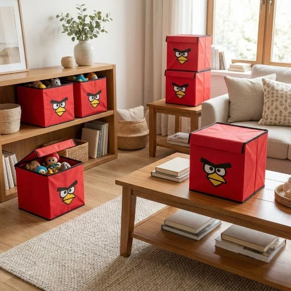 Foldable Non Woven Cartoon Printed Storage Organizer - Image 3
