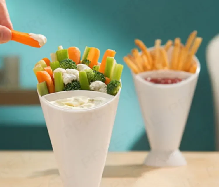 French Fries Dipping Cone Ketchup Salad Cup - Image 6