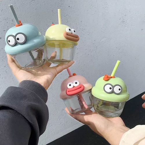 Funny Faces Slub Glass Sipper - Image 2