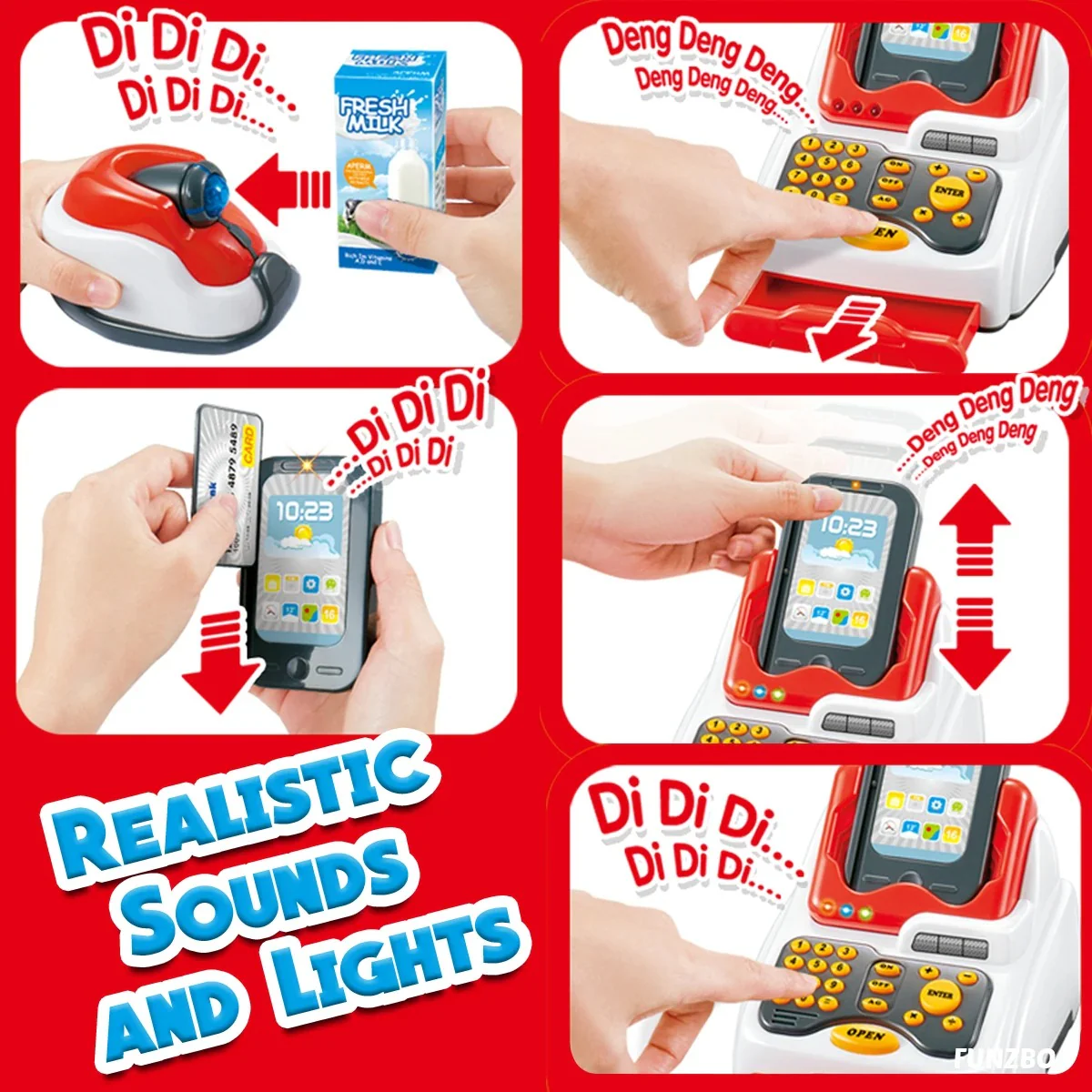 Grocery Store Pretend Play Toy Set - Image 4
