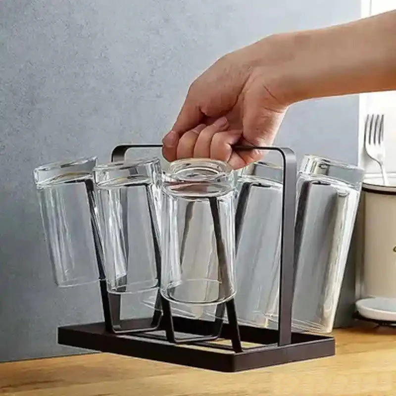 Iron Glass Stand and Cup Holder - Image 2