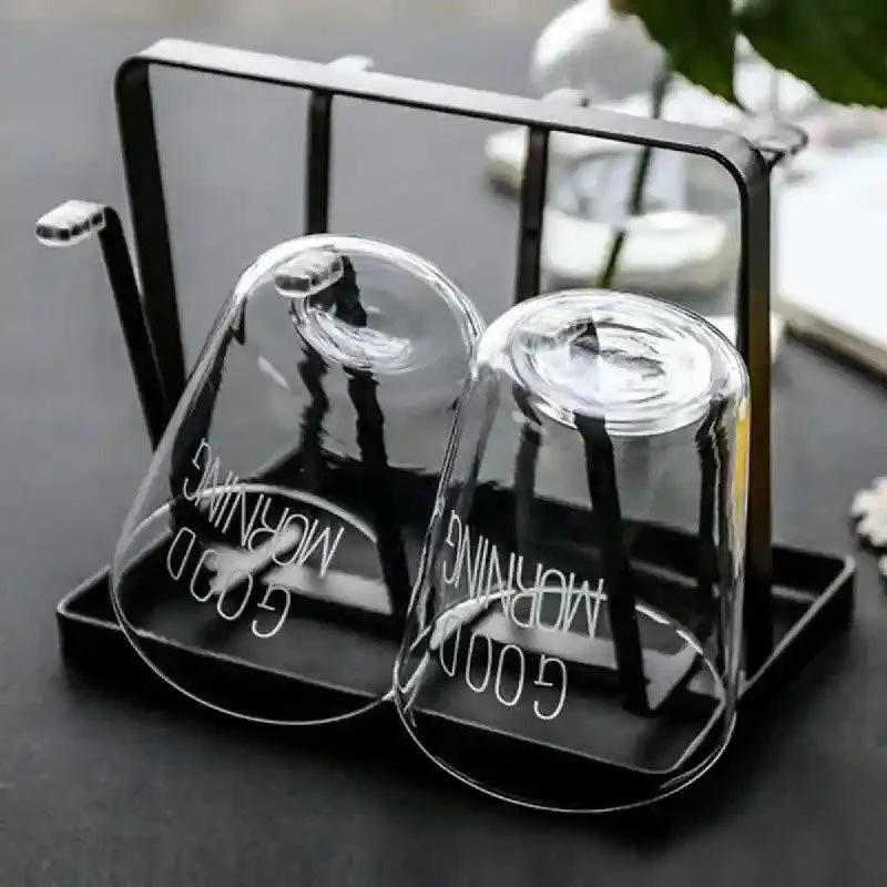 Iron Glass Stand and Cup Holder - Image 3