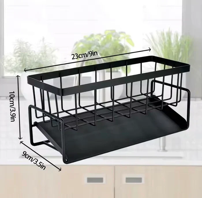 Kitchen Sink Steel Sponge & Brush Holder - Image 3