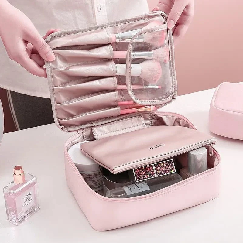 Large Capacity Waterproof Cosmetic Organizer Bag - Image 2