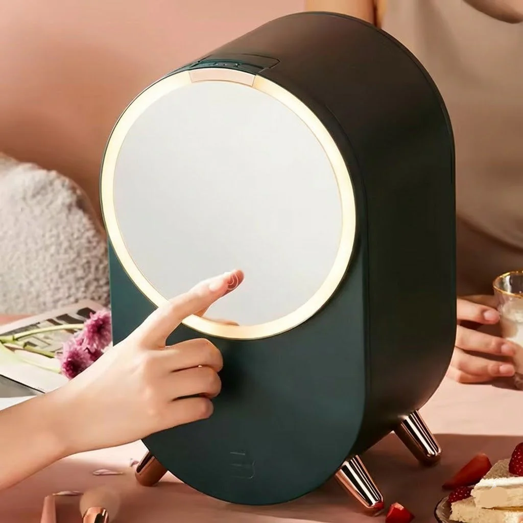 Large Cosmetic Storage Organizer with LED Mirror - Image 3