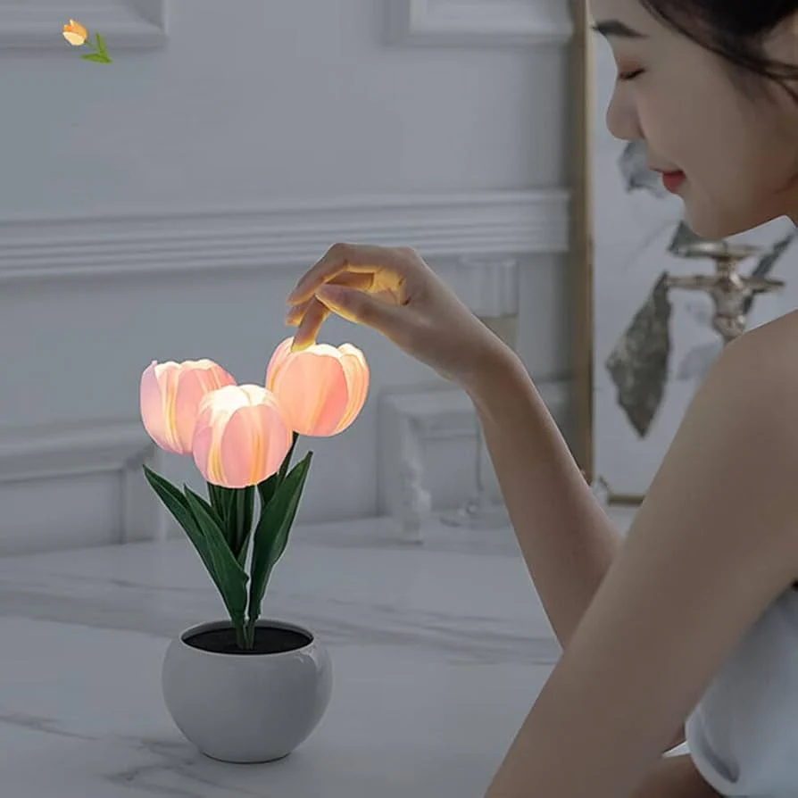 LED Tulip Flower Night Lamp - Image 3