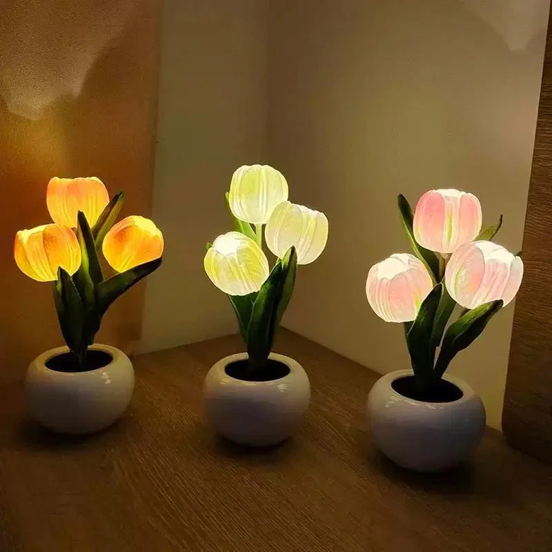 LED Tulip Flower Night Lamp - Image 4