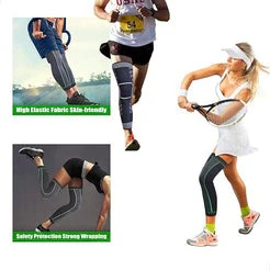 Leg Compression Knee Sleeves with Belt (Single Piece) - Image 3