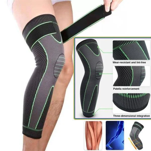 Leg Compression Knee Sleeves with Belt (Single Piece) - Image 7