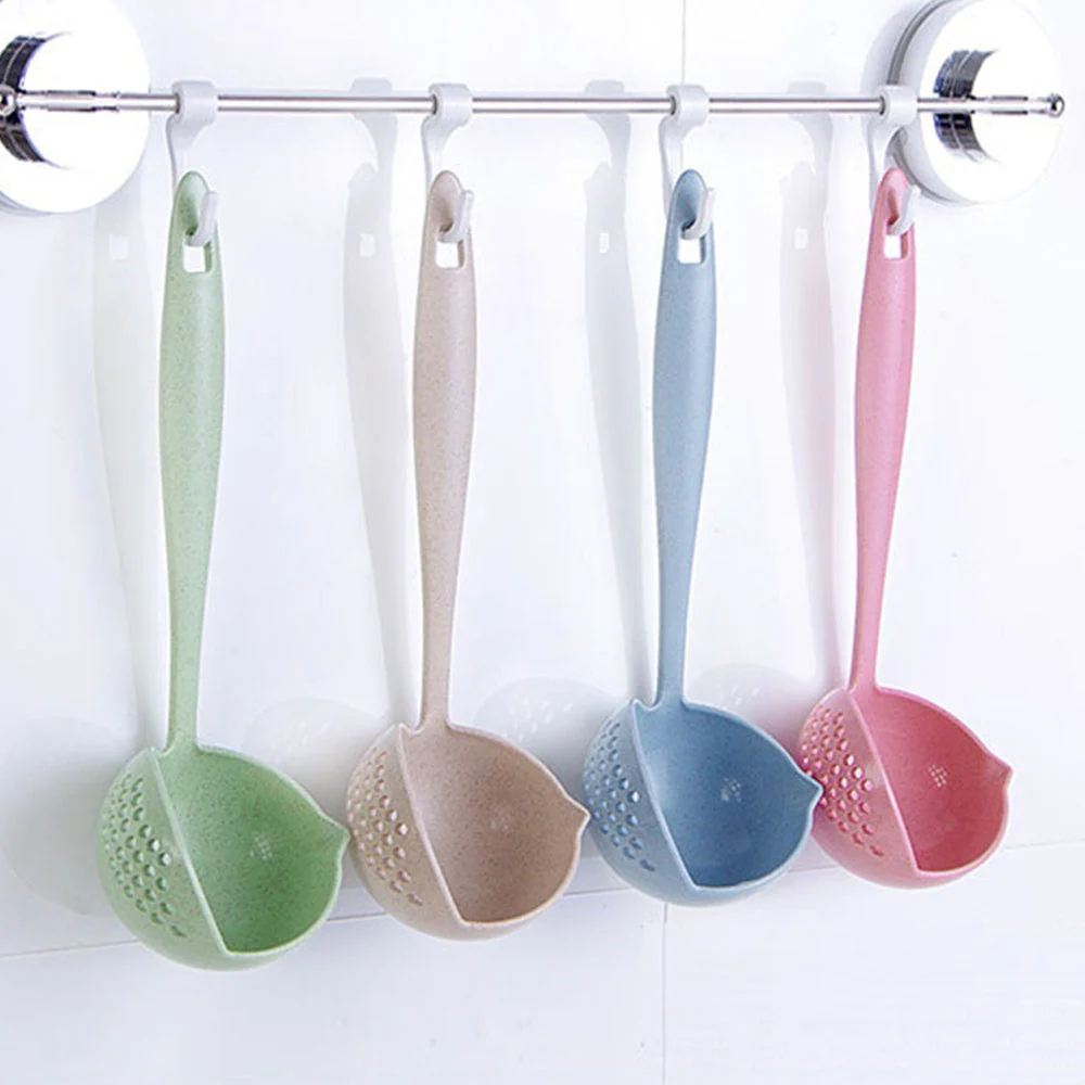 Long Handle 2 In 1 Cooking Colander Slotted Spoon. - Image 5