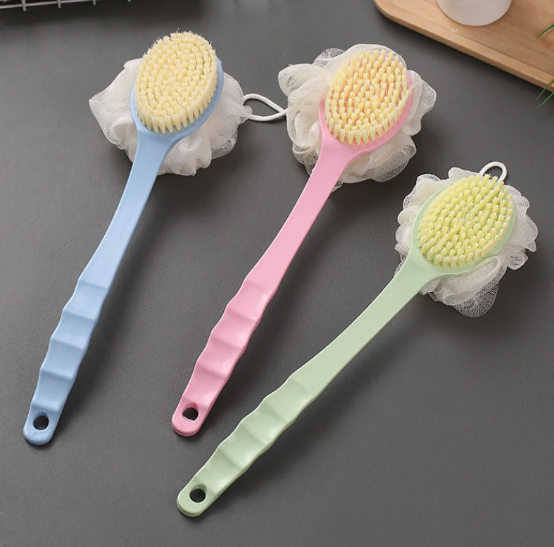 Long Handle Double-sided Bath Ball Shower Brush - Image 3