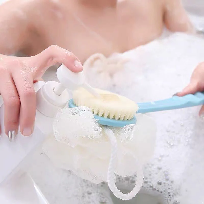 Long Handle Double-sided Bath Ball Shower Brush - Image 4
