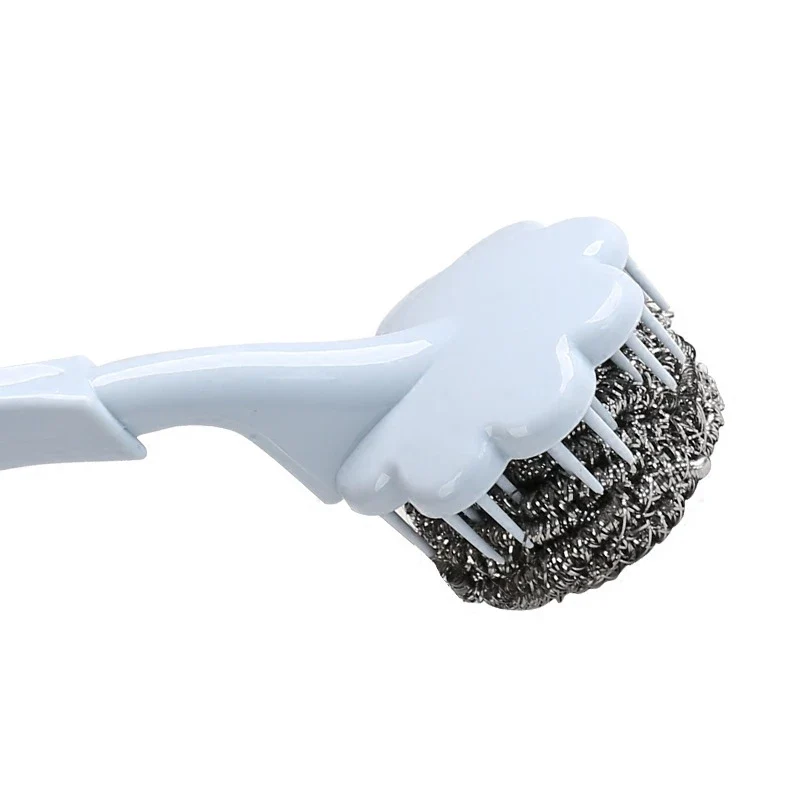 Long Handle Removable Steel Wire Ball Cleaning Brush - Image 4