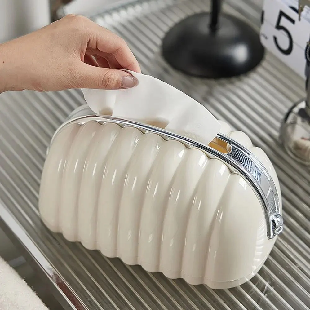 Luxury Shell Spring Loaded Tissue Box - Image 4