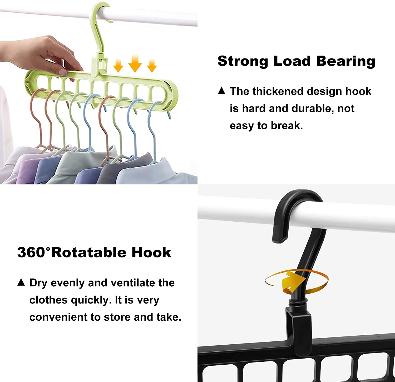 Magic Hanger - 9 Hole Hanger - Smart Cloth Organizing - Image 2