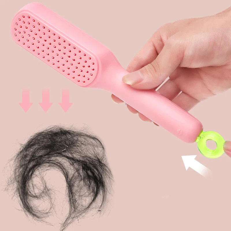 Magic Self Cleaning Hair Comb Brush - Image 5