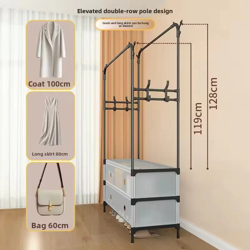 Metal Floor-Standing Clothes Drying Rack - Image 4