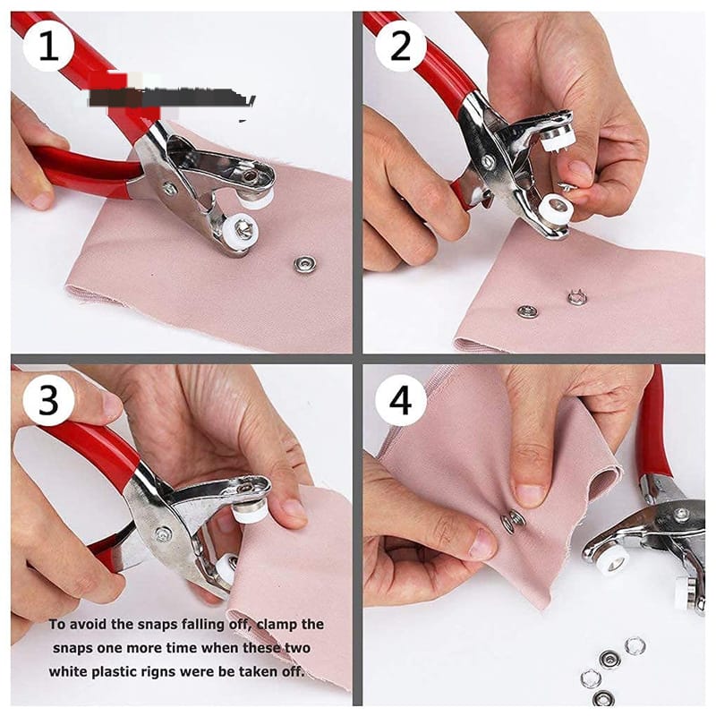 Metal Snap Button Plier Hand Press With 25 Button - Image 2