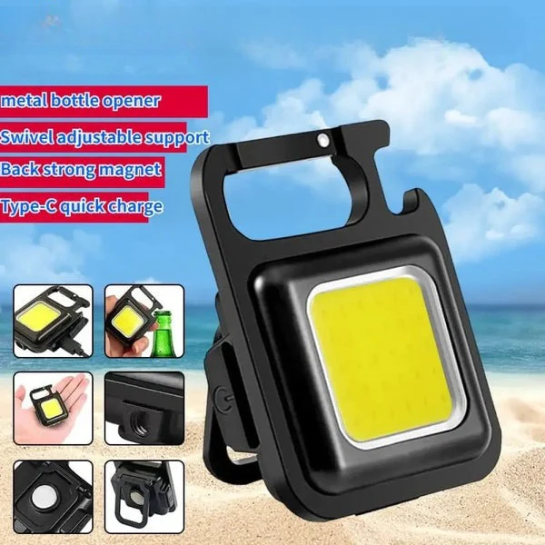Mini COB Flashlight – High Lumen Pocket-Sized Torch (Metal) - Image 3