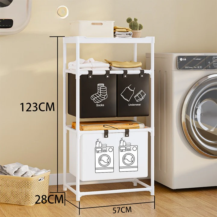 Modern Luxor Folding Laundry Basket - Image 2