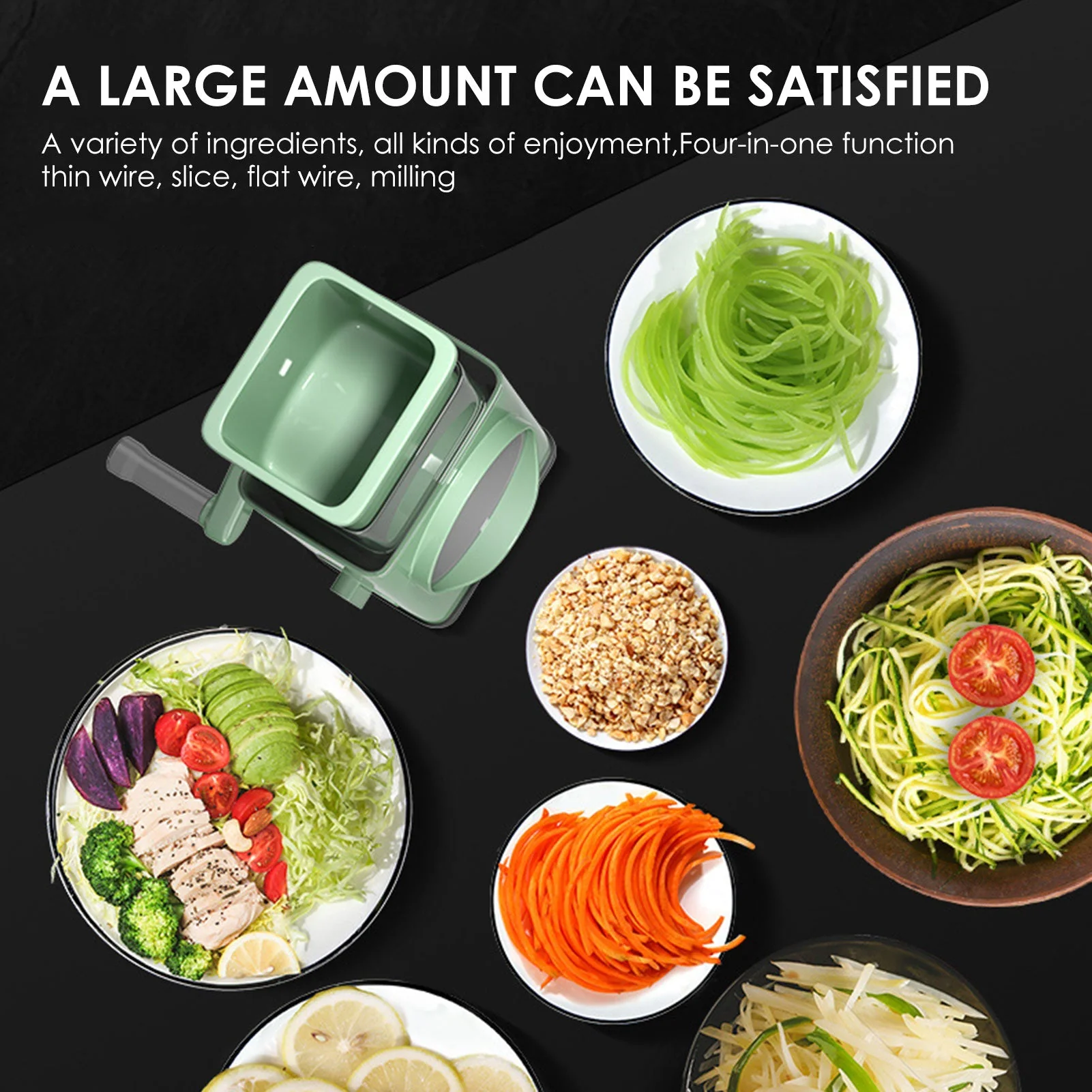 Multi-function Hand Rotary Vegetable Cutter. - Image 3