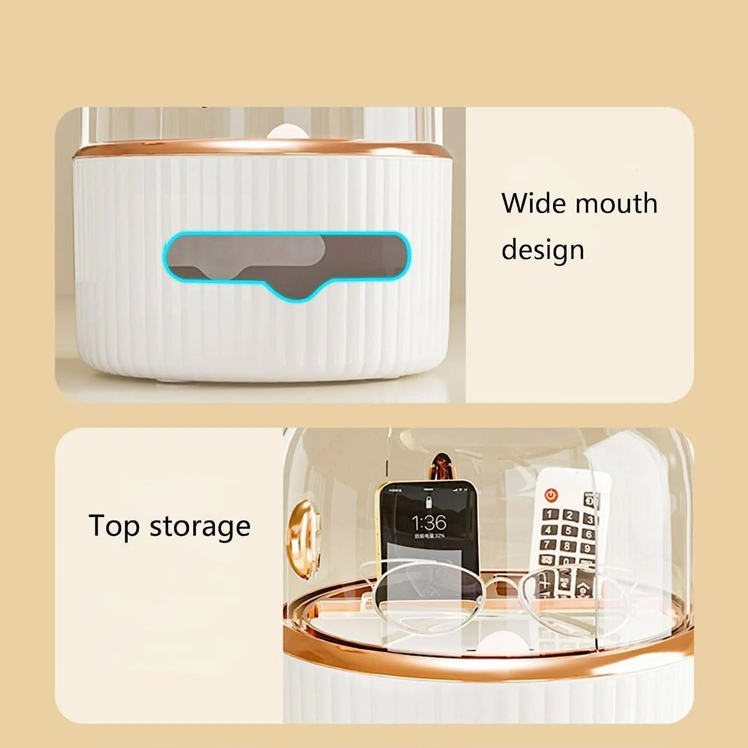 Multi-Functional Storage Case Tissue Box Holder - Image 6