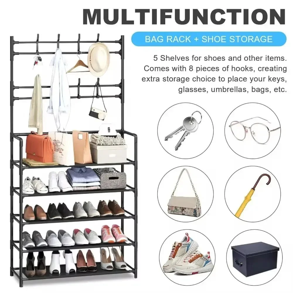 Multi-Layer Clothes & Shoe Rack - Image 4