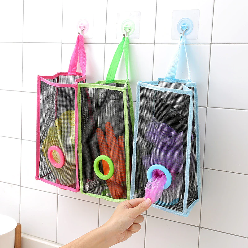Multi-Purpose Hanging Shopper Dispenser Holder & Organizer Bag - Image 2