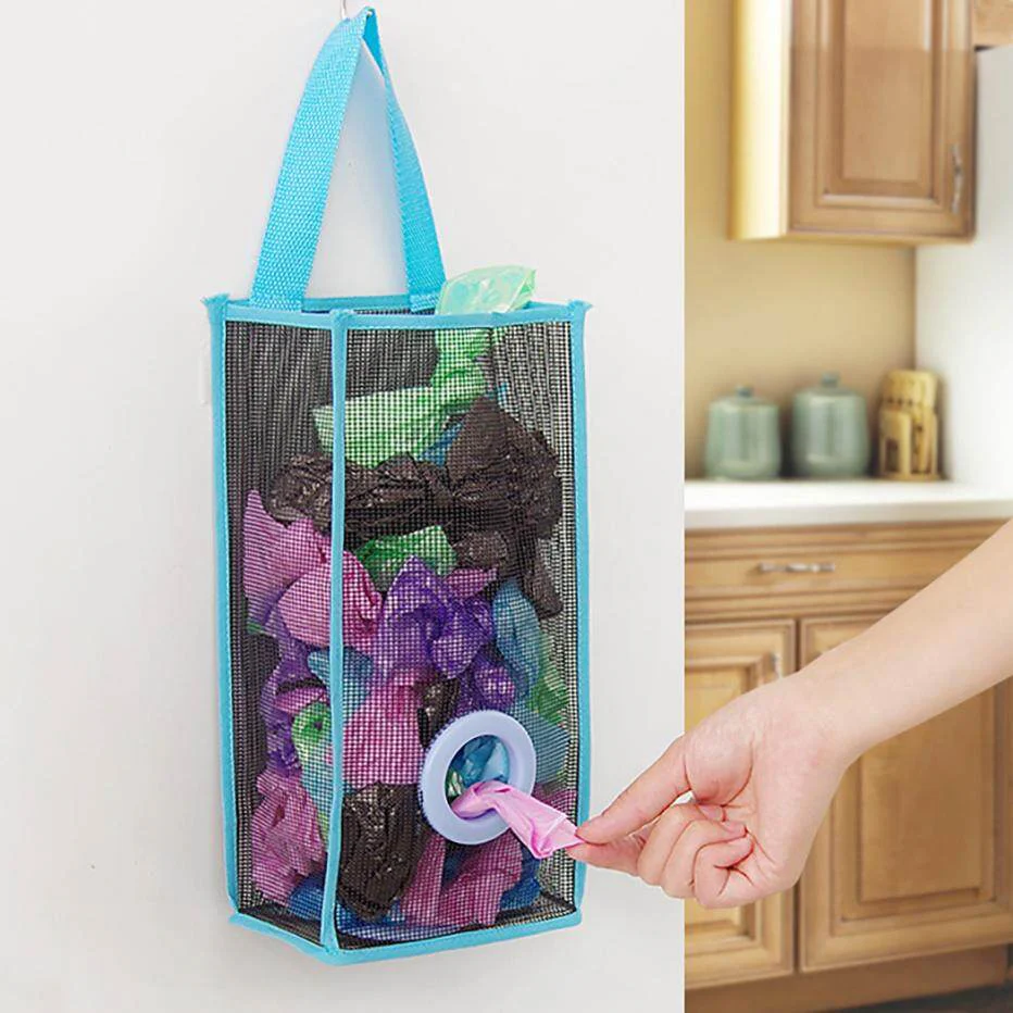 Multi-Purpose Hanging Shopper Dispenser Holder & Organizer Bag - Image 4