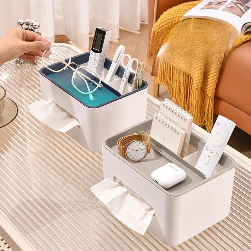 Multifunctional Desktop Tissue Organizer Box - Image 3