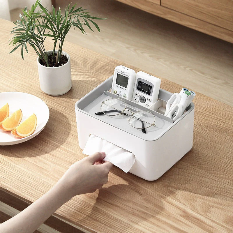 Multifunctional Desktop Tissue Organizer Box - Image 5