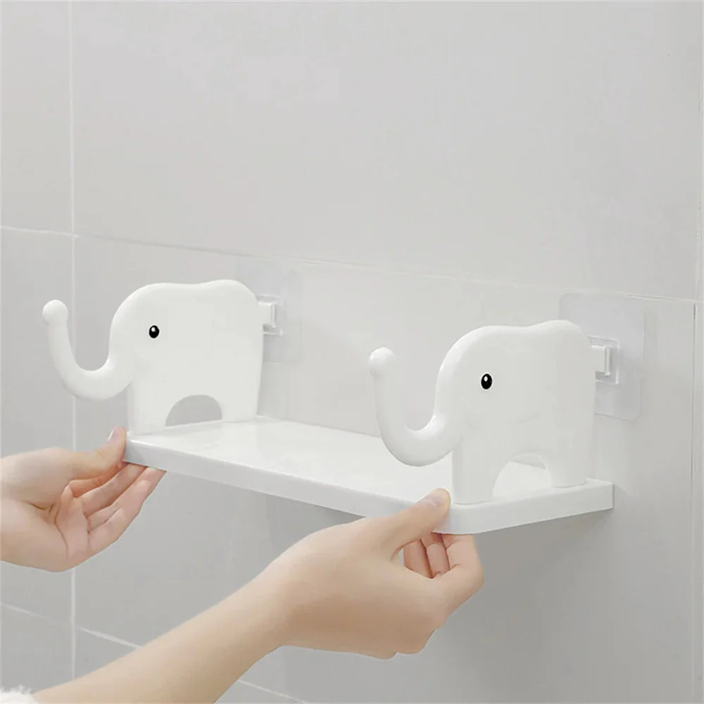 Multifunctional Elephant Shape Wall Mounted Storage Shelf - Image 3