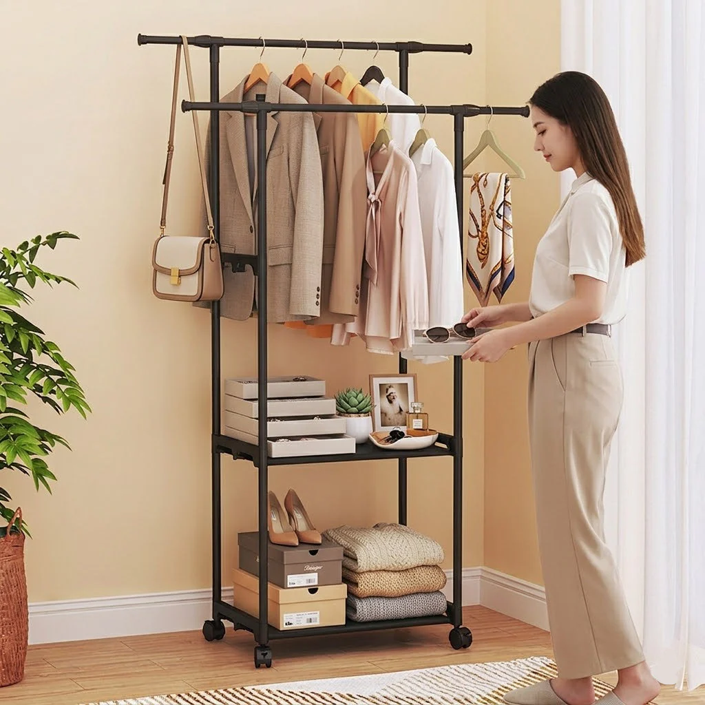 Multifunctional Iron Shoe and Hat Shelf Rack - Image 2
