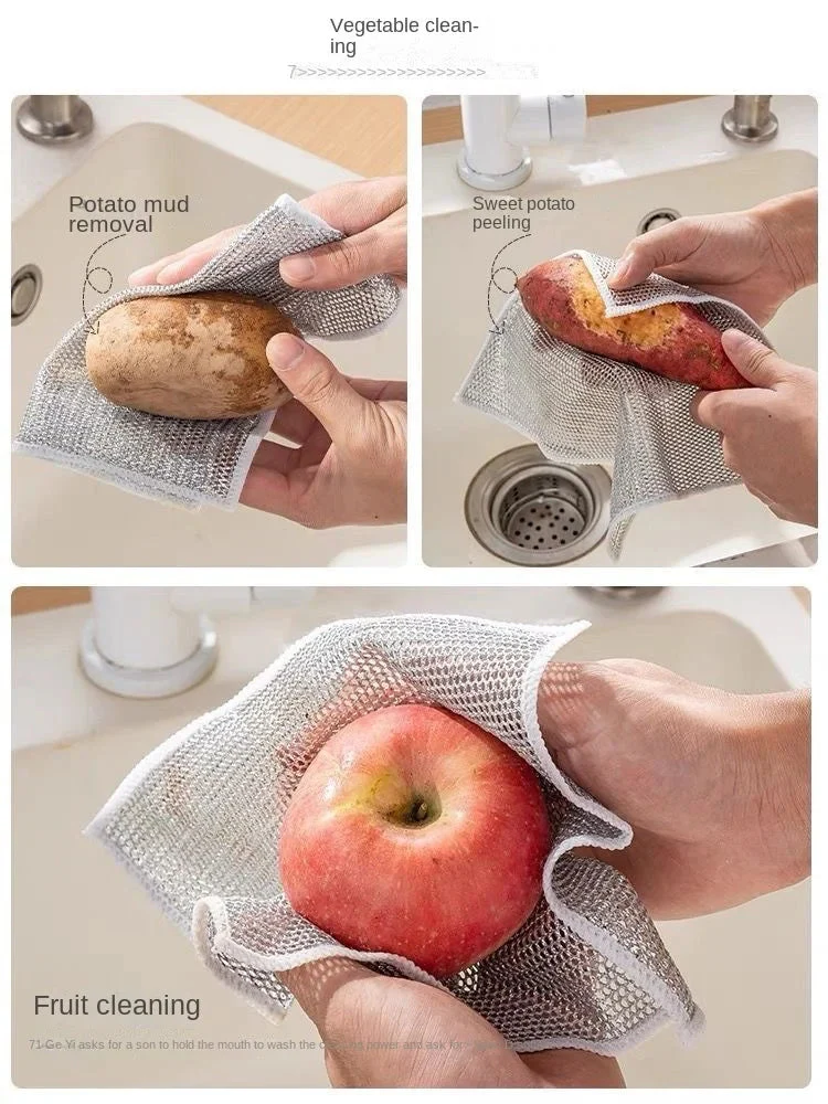 Pack Of 4 Multipurpose Wire Dishwashing Cloth - Image 6